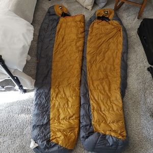 Pair of Goose Down REI Kilo FlashMummy Sleeping Bags